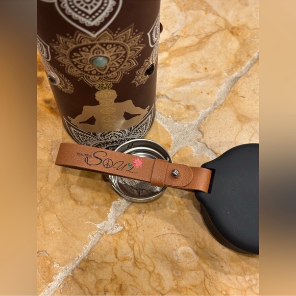 NEW Stainless Steel Water Bottle Beautiful Soul Live life to the fullest Chakras - Picture 6 of 8